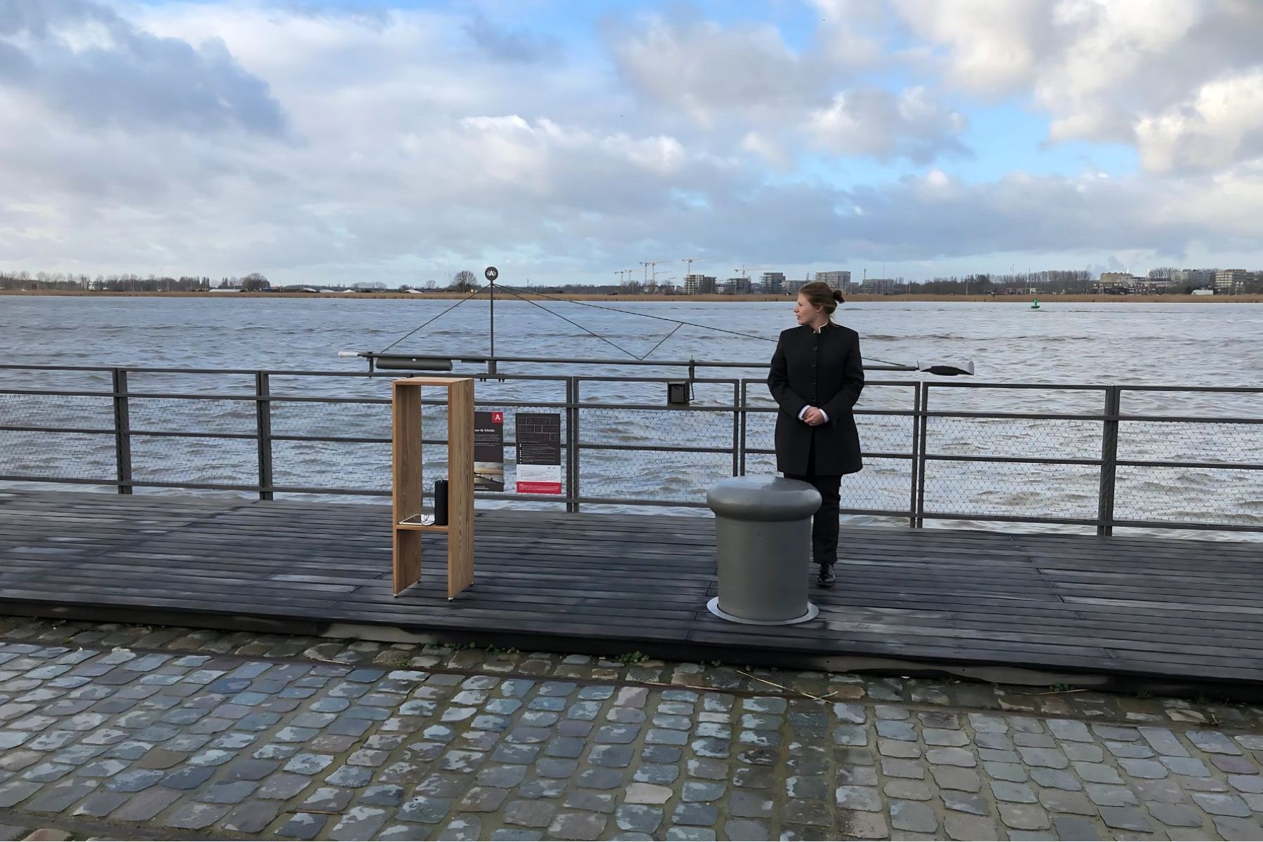 Tewaterlating aan de Schelde in Antwerpen